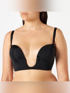 Wonderbra Black Deep Ultimate Plunge Bra 32A